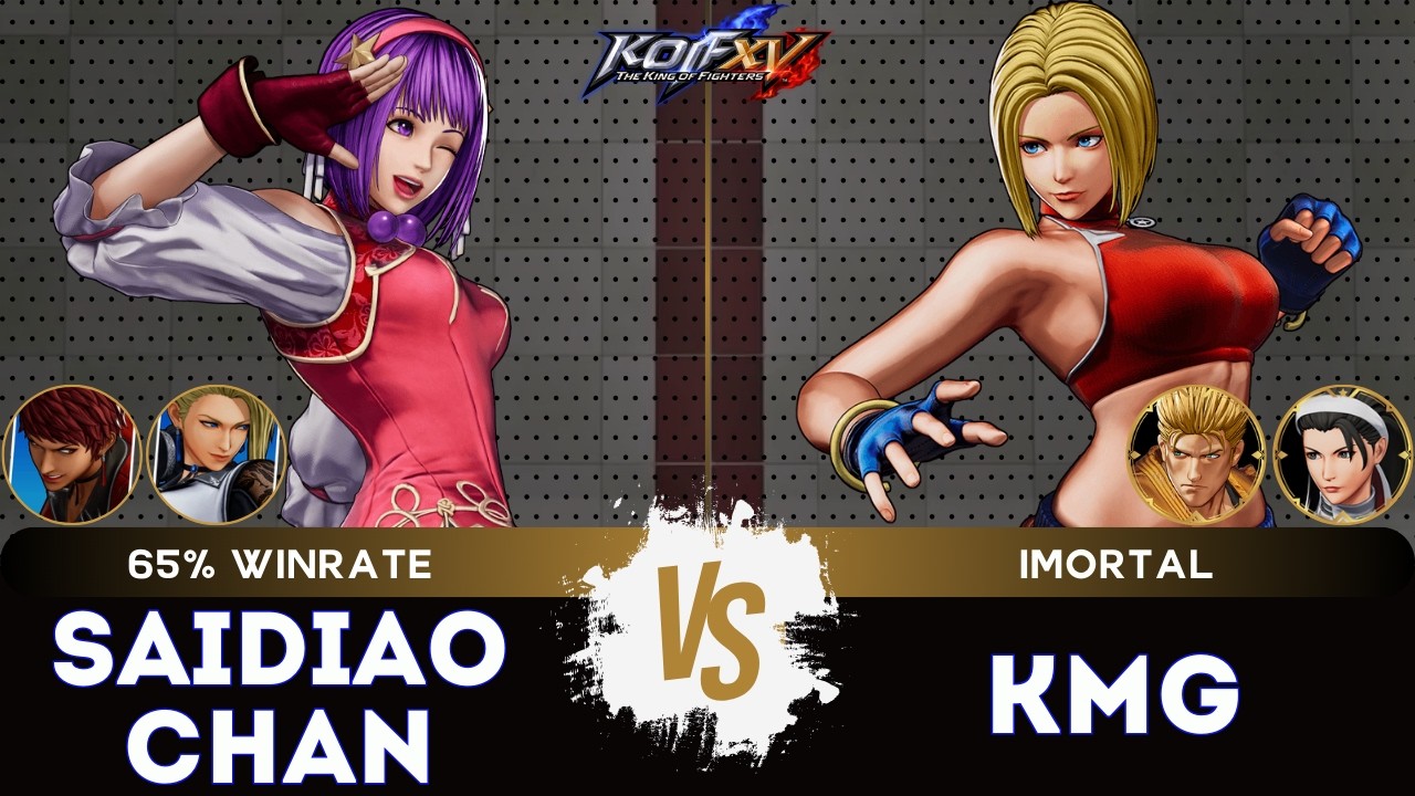 KOF XV ▰ SAIDIAOCHAN (Mature/Vice/Athena) 🆚 KMG (Ryo/Chizuru/Blue Mary) 🎞️Replay Match - 3/26