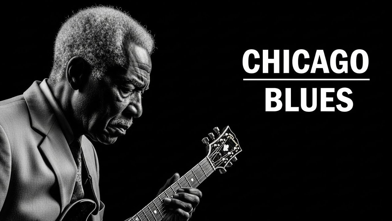 Slow Soul Blues Night | Chicago Guitar Mood
