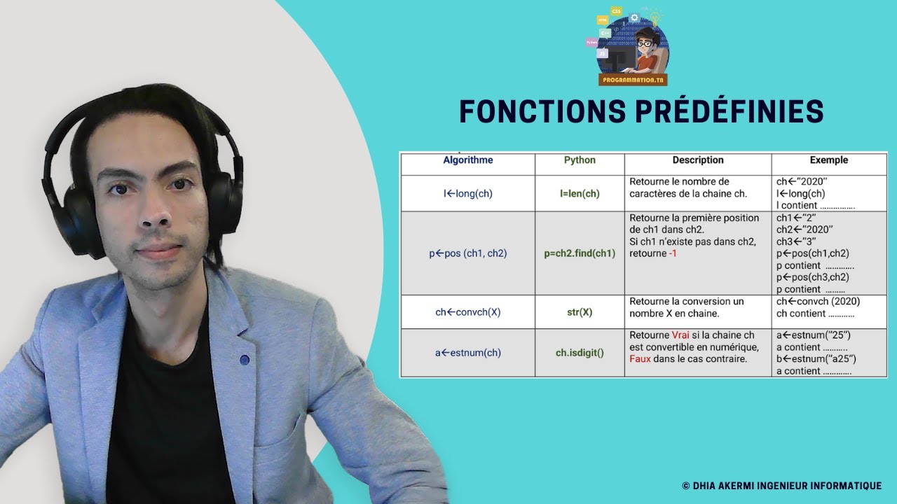 alea / pos / sous chaines / convch / valeur / long / ord / chr / majus / arrondi