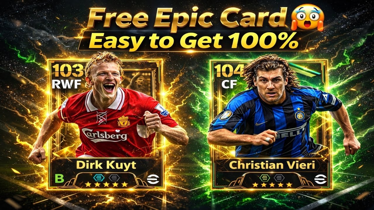 🚨Epic CHRISTIAN VIERI & Free Epic DIRK KUYT 😱 Efootball Today Update 2026 Mobile 