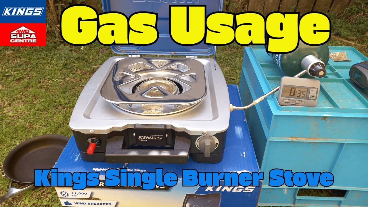 Kings Single Gas Burner Stove - Gas Usage. How long will a bottle last?