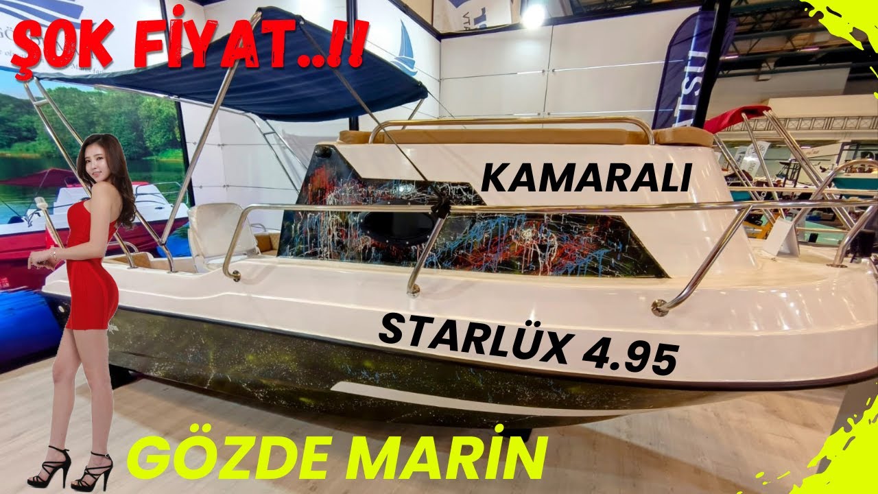 UYGUN FİYATLI Gözde Marin 4.95 Starlüx Kamaralı Tekne. #tekne #balıkavı #geziteknesi
