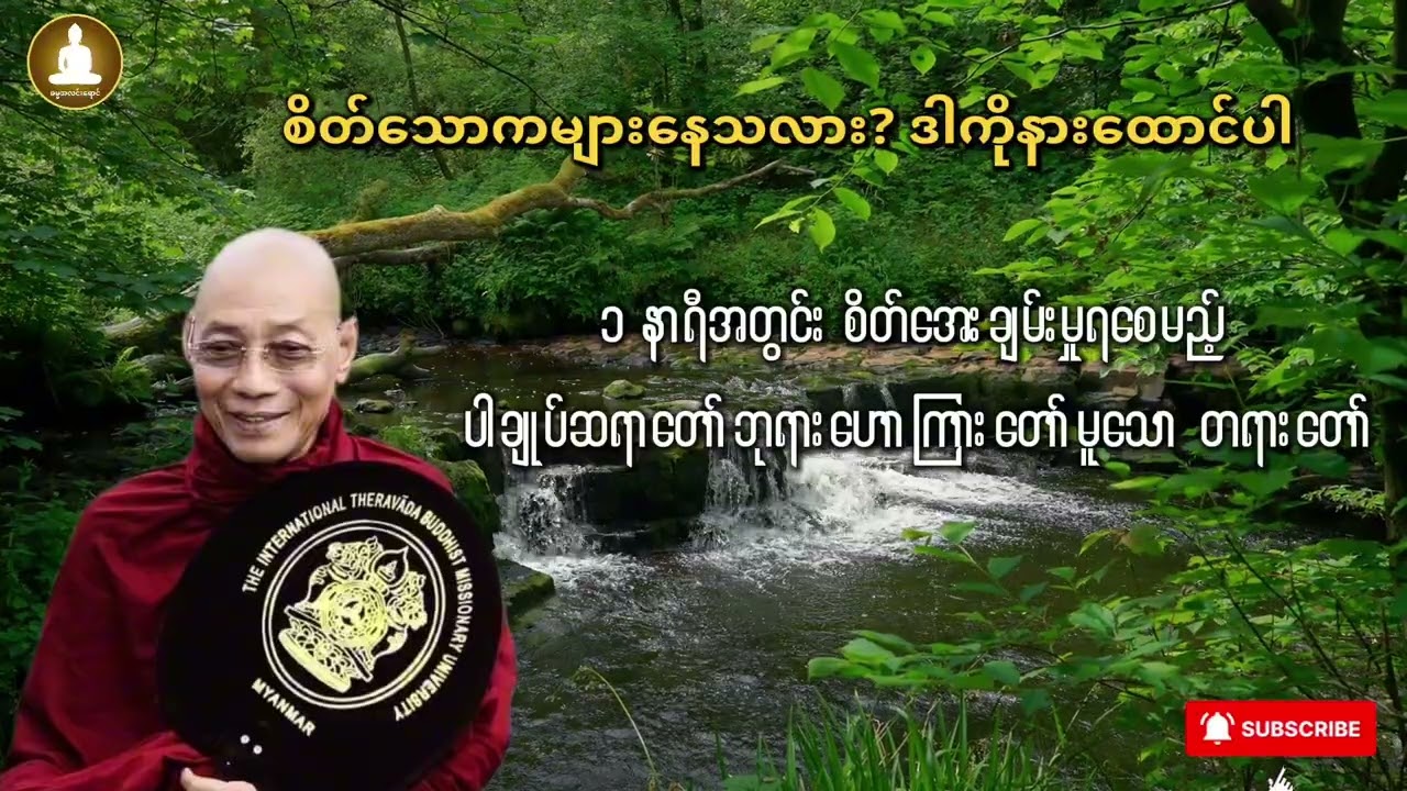 စိတ်သောကများနေသလား? ဒါကိုနားထောင်ပါ - ပါချုပ်ဆရာတော်ဘုရားတရား​တော် (MP3) 