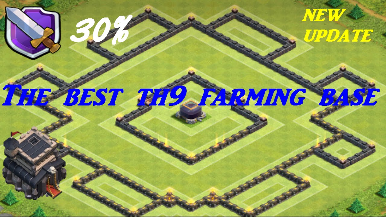 THE BEST TH9 FARMING BASE + REPLAYS - NEW JANUARY UPDATE - Clash of Clans