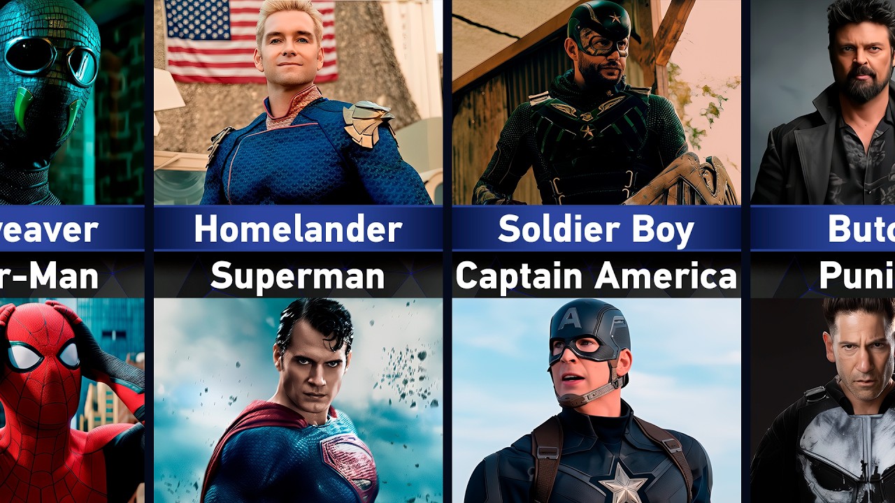 Similar Comparison: The Boys vs Marvel | DC