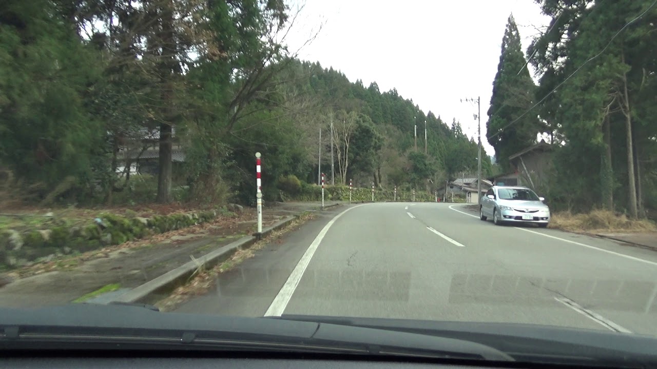 瀬領～赤瀬ダム～大杉（石川県小松市）