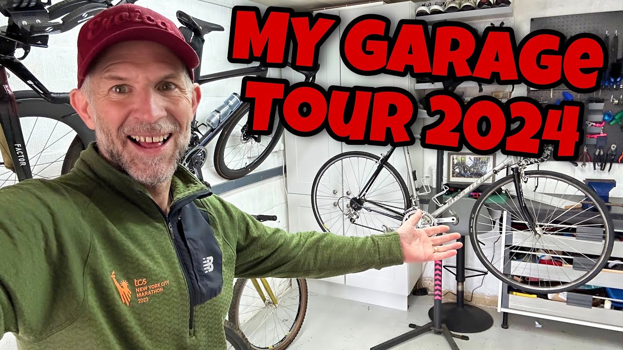 Garage Tour - my home gym and bicycle storage set up!