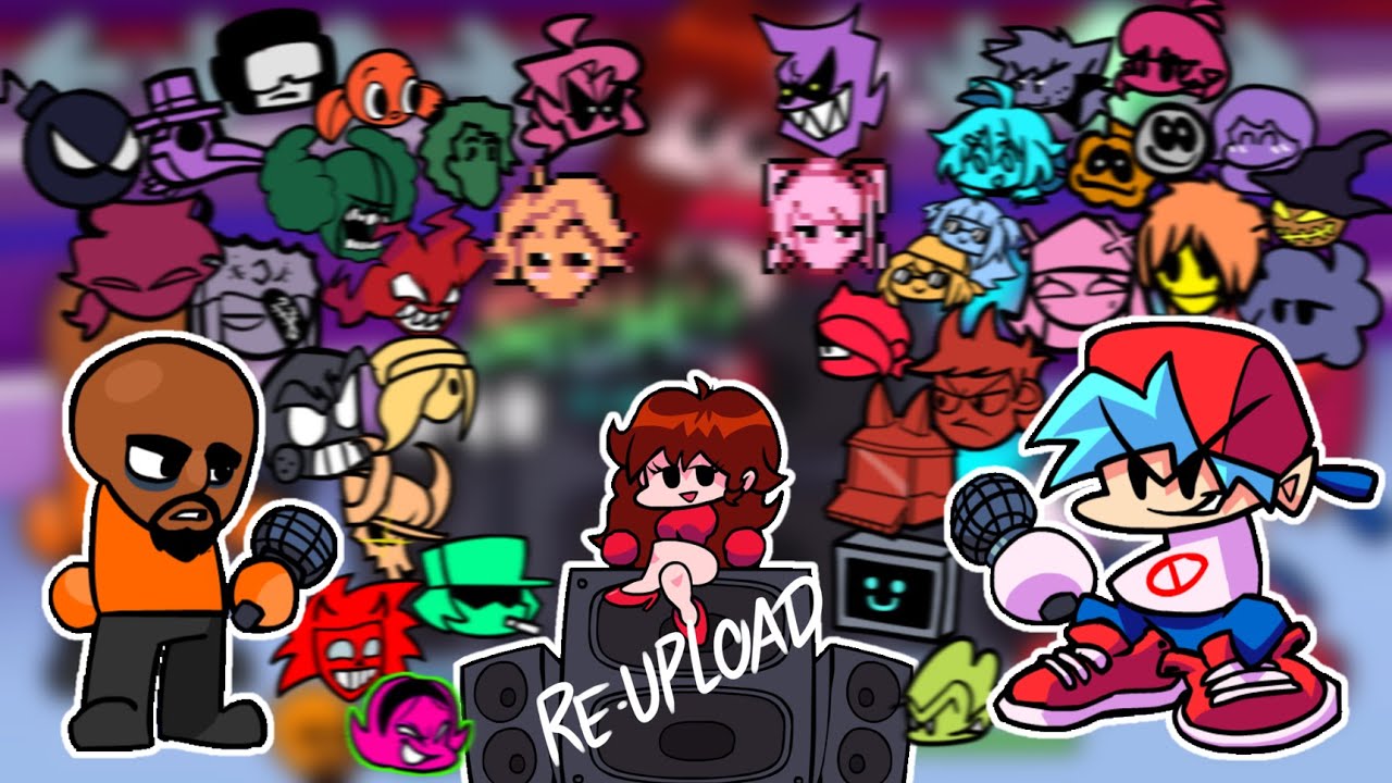 (REUPLOAD) FNF where Everyone sings Sporting but Vibin' icons took over the Whole Screen