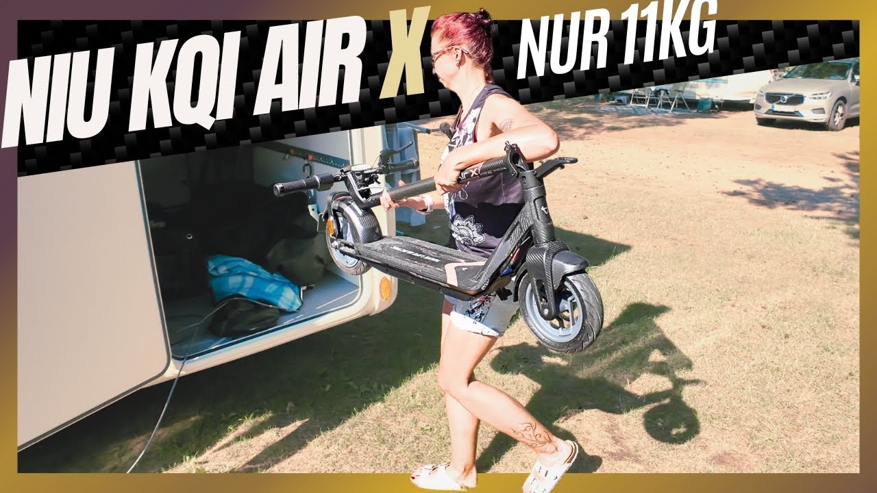 E-Scooter vs. Camper/Caravan 🚐 Worauf es am Ende wirklich ankommt! 😲 NIU KQI Air X nur 11kg schwer.