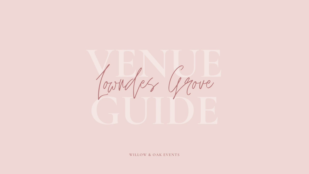 Lowndes Grove Wedding Venue Guide - by Willow & Oak Events