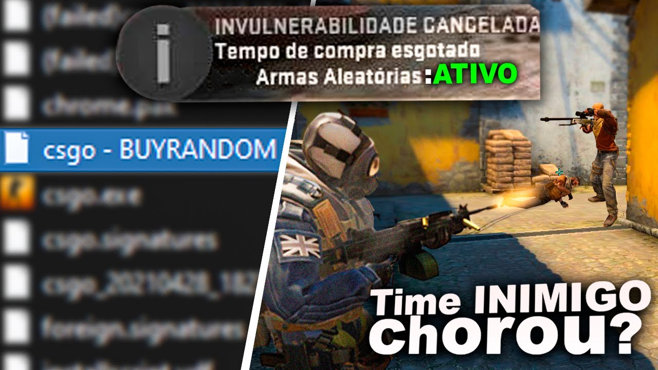 Eu ENCAREI o desafio de comprar ARMAS aleatórias no Global, time TÓX1C0 se F3RR0U!