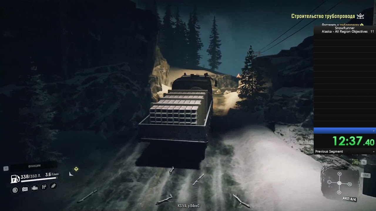 Speedrun Snowrunner: Аляска прогресс в регионе any% / Alaska All Region Objectives