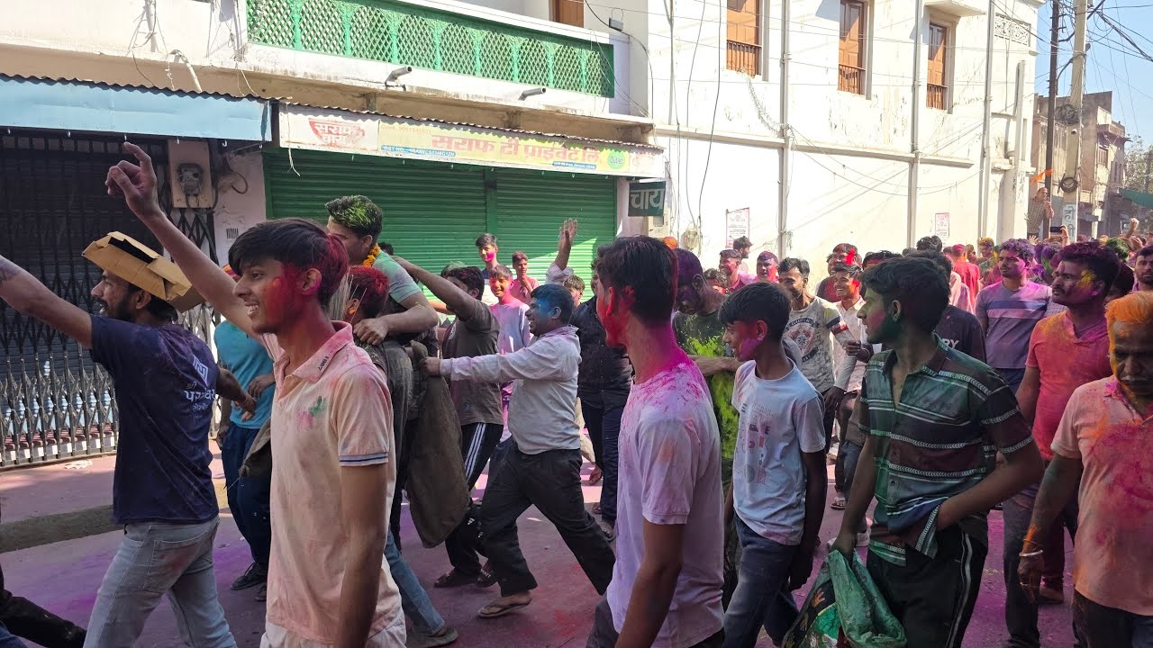 नवलगढ का गेर जुलूस live