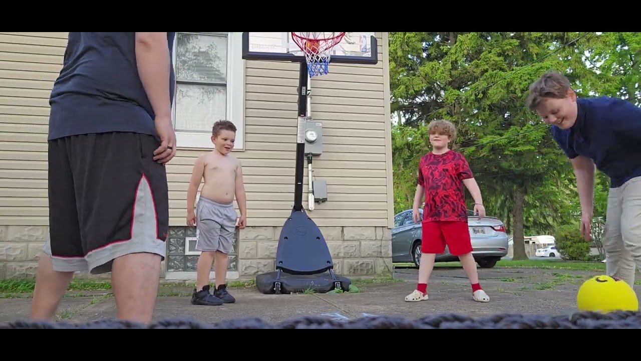 4 square with the kids 