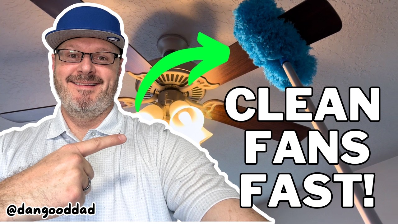 How To Clean A Ceiling Fan - The Easiest Way To Remove Dust Buildup!