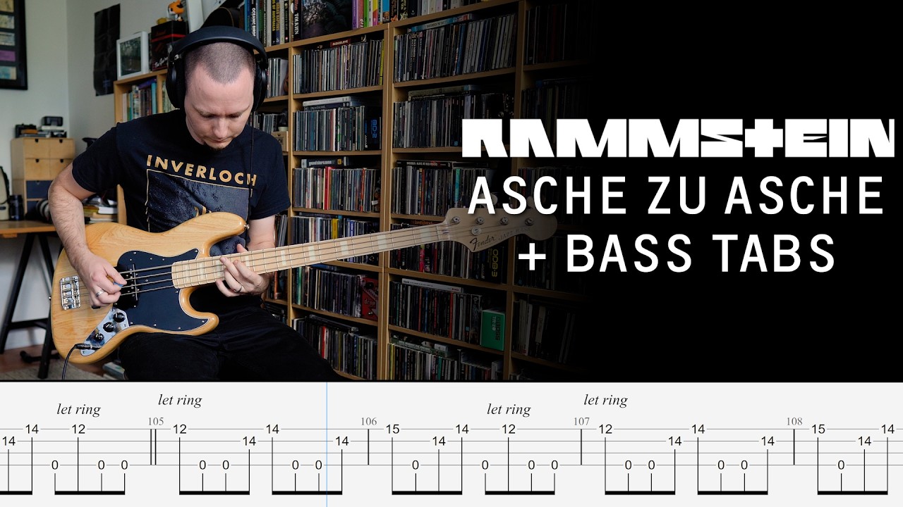 Rammstein - Asche Zu Asche - Bass Cover + tabs