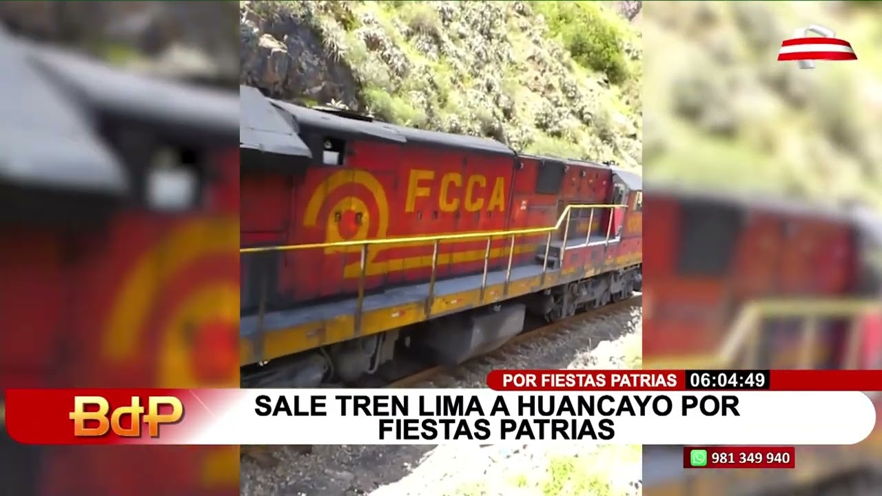 Tren Lima a Huancayo vuelve a recorrer los Andes por Fiestas Patrias