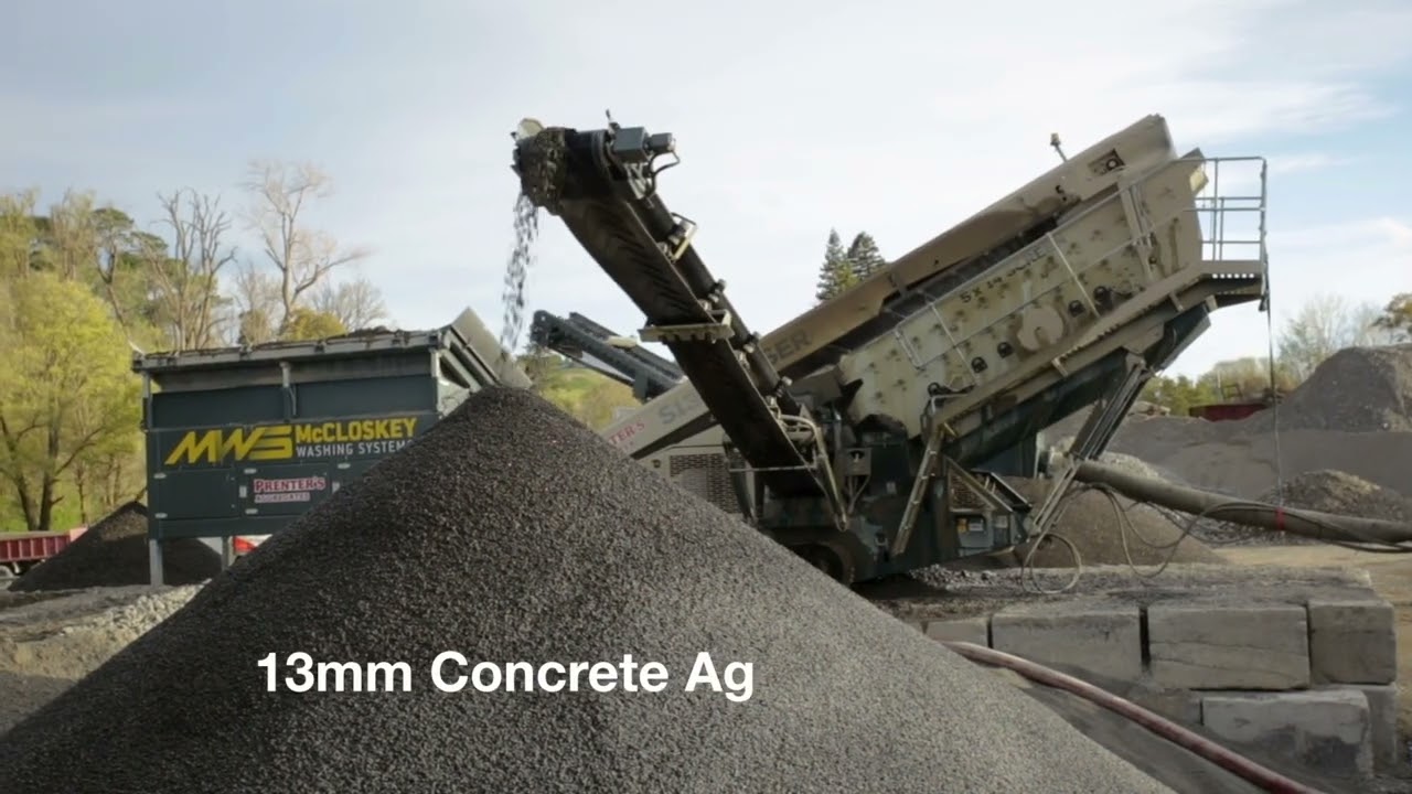 MWS S130, Keestrack K4 & Dual Sand Bucket Wheel Washing Set up