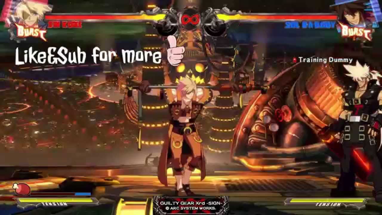 GuiltyGearXrd Sin combos!