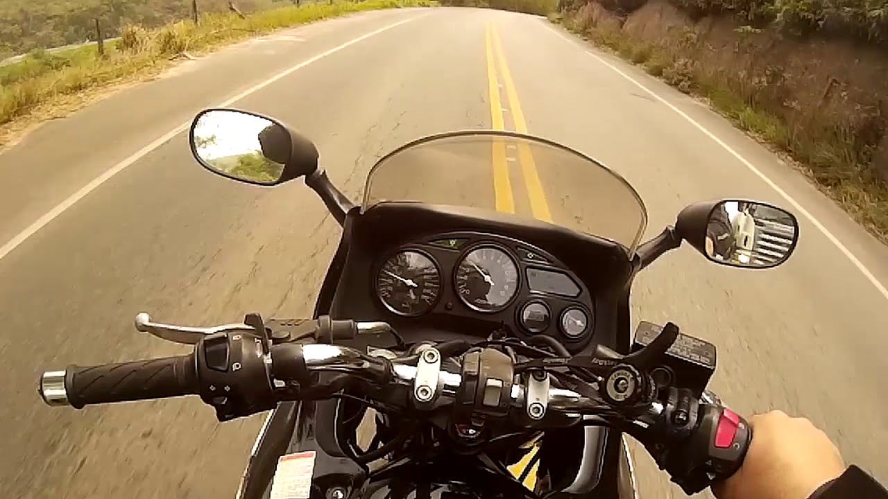 GSX 750F  -Teste Consumo Metodo 1 -  Viagem andando Forte.
