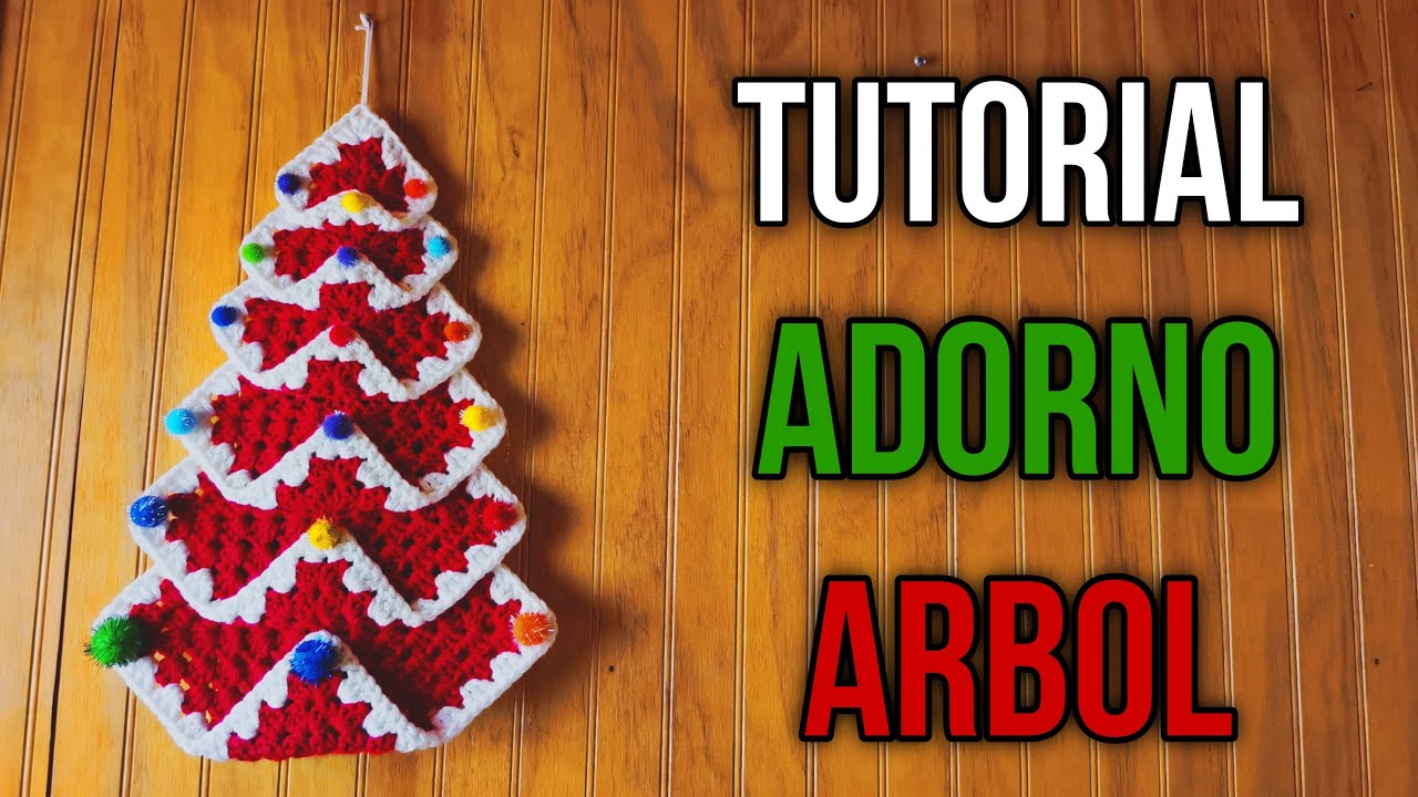 COMO HACER UN ADORNO DE ARBOL NAVIDEÑO - TUTORIAL BÁSICO A CROCHET