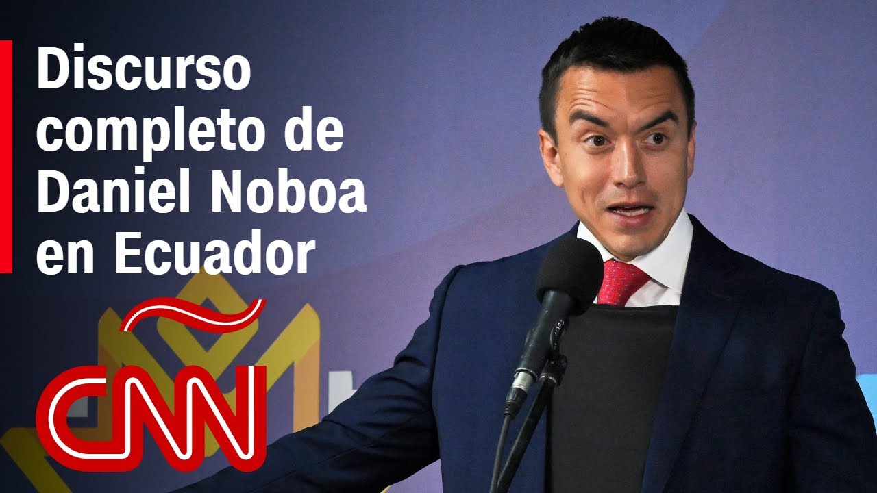 Discurso completo de Daniel Noboa tras las elecciones en Ecuador