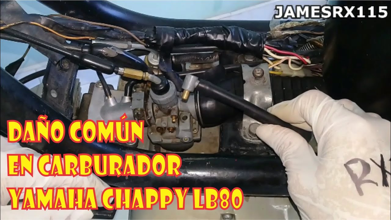 Reparación Carburador Yamaha Chappy LB80 (Tutorial) Entrada Combustible/Fuel inlet carburetor repair
