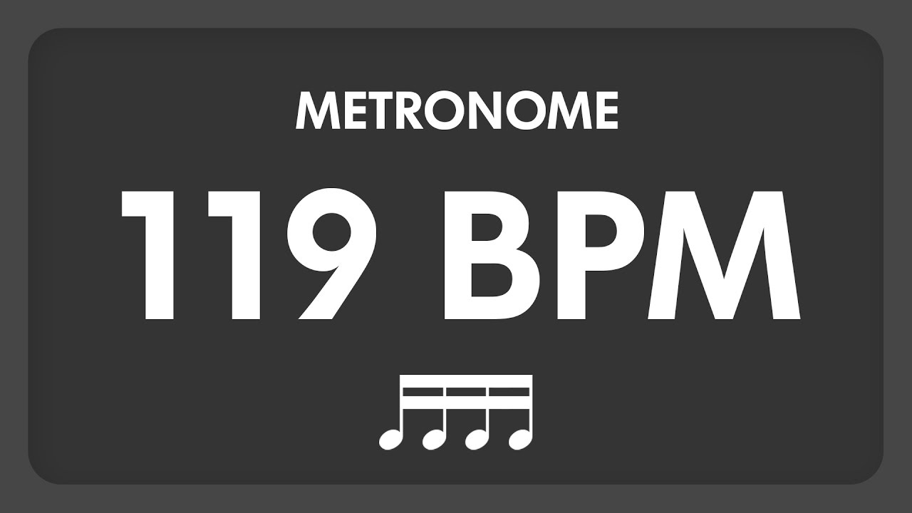 119 BPM - Metronome - 16th Notes