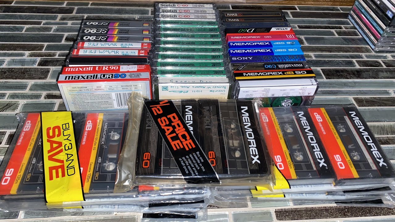 Hitting the motherload with Vintage NOS blank cassettes lately.