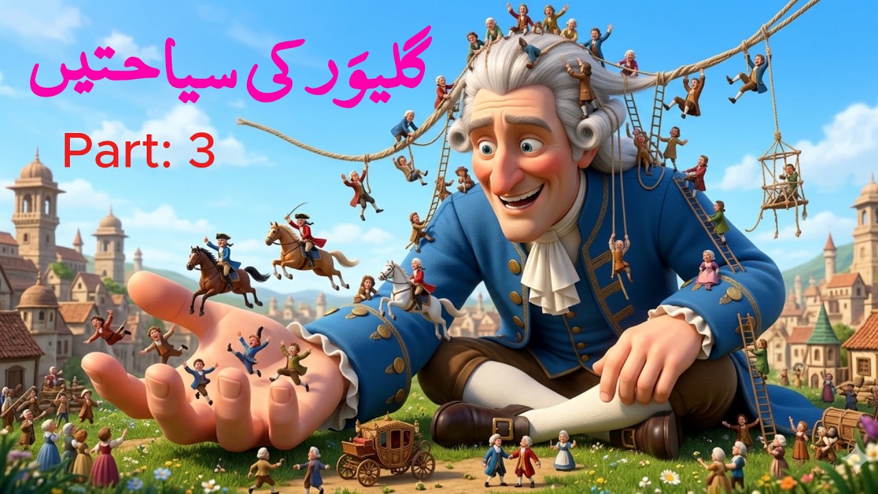 Gulliver's Travels | Part: 3 | Adventure Story | Urdu Story | ⁨@KCBJungle⁩
