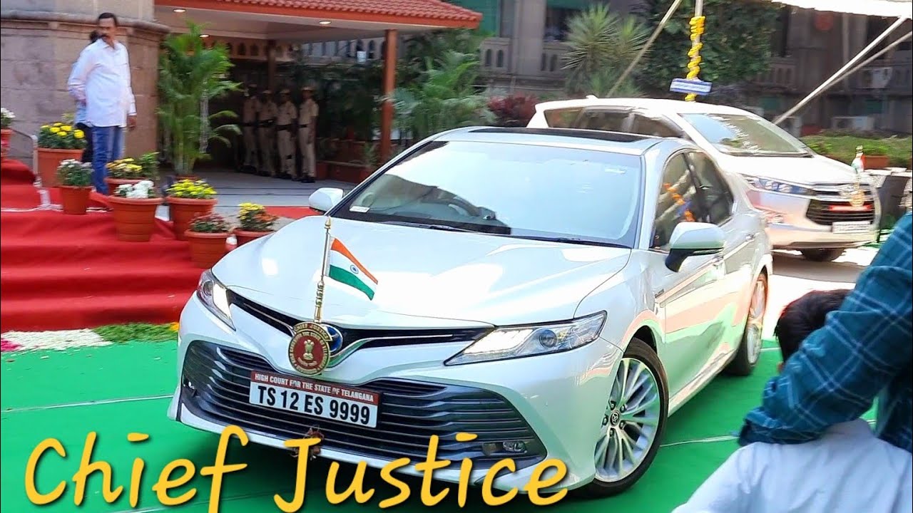 Chief Justice Sri Ujjal Bhuyan High Security Convoy || High Court for the state of Telangana