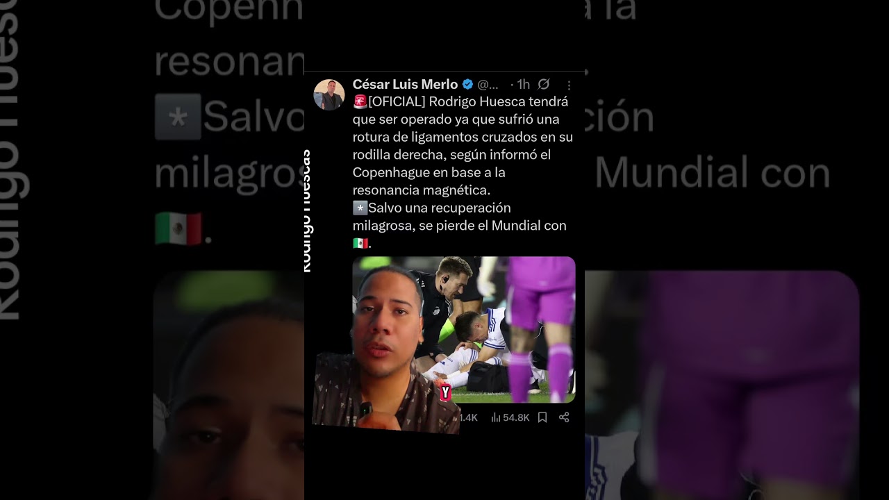 Huescas se pierde el Mundial de 2026 🥺 #futbol #viral #rodrigohuescas #seleccionmexicana