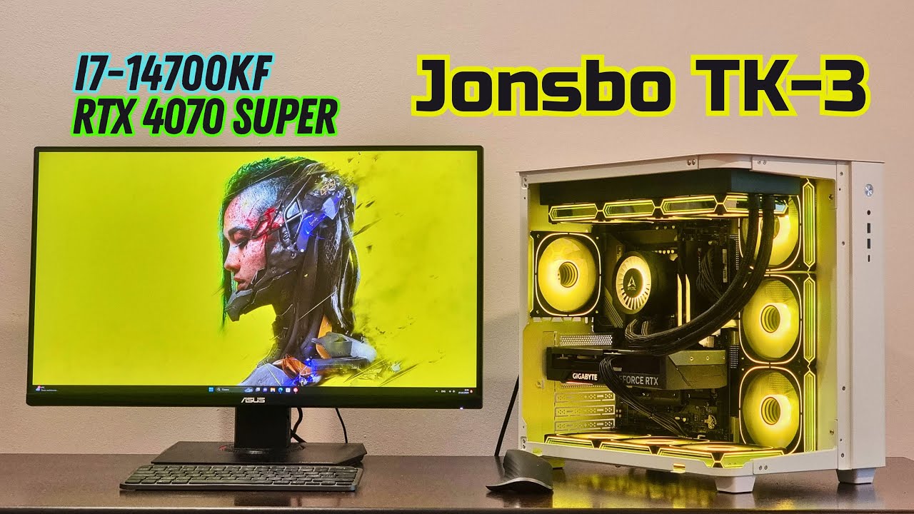Jonsbo TK-3 ATX argb QHD gaming build | Intel i7-14700KF | NVIDIA RTX 4070 SUPER