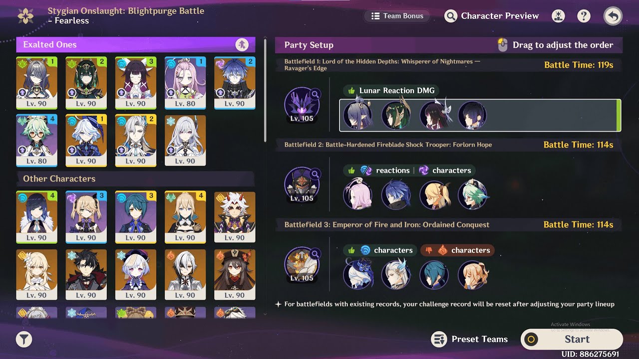 Stygian Onslaught 6.3 Fearless | C0 Nefer X C0 Flins X C0 Neuvillette | Genshin Impact Luna IV