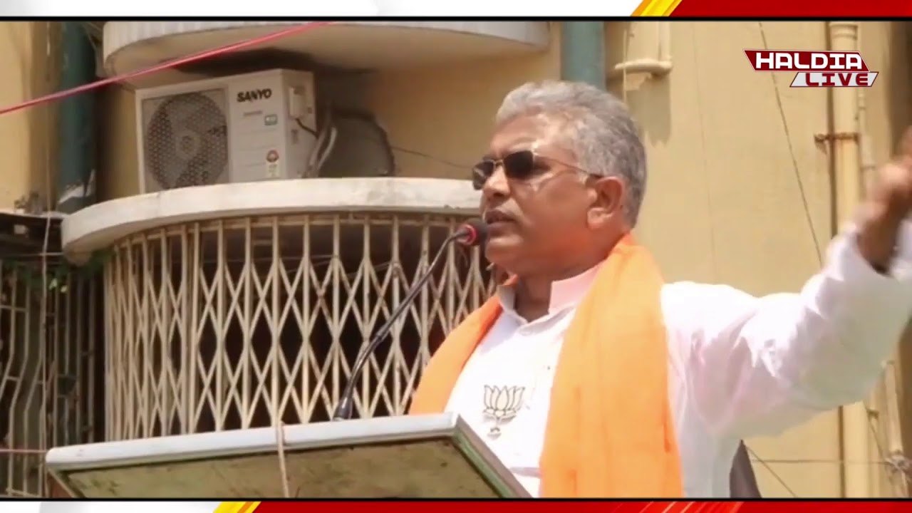 Dilip Ghosh Addressing a Public Meeting at Baranagar