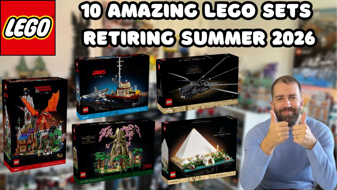 10 потрясающих наборов LEGO, которые будут сняты с производства летом 2026 года.