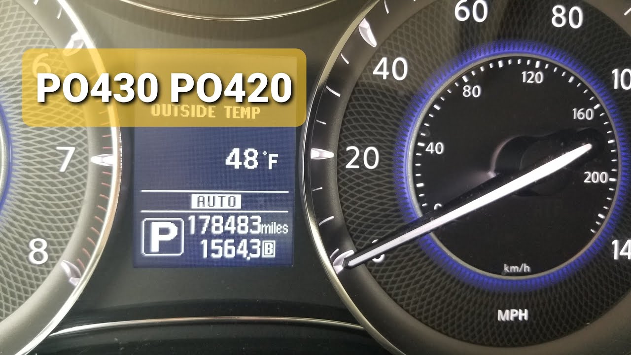 Part 4 Infiniti Qx80 Check engine PO420 PO430 catalytic converter problem Fixed