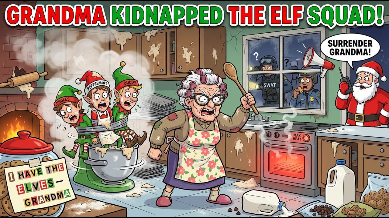 Grandma Kidnapped the Elf Squad - Funny Bluegrass Christmas Song 🍪👮‍♂️