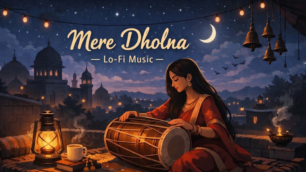 🎧 Mere Dholna Lo-fi (Slowed & Reverb) | Midnight Vibes 🌙 | Relaxing Bollywood Lo-fi