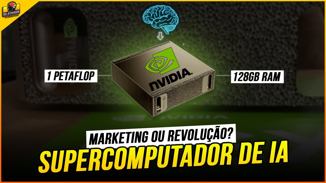 IA de MILHÕES na SUA MESA: NVIDIA LANÇA SUPERCOMPUTADOR de BOLSO!