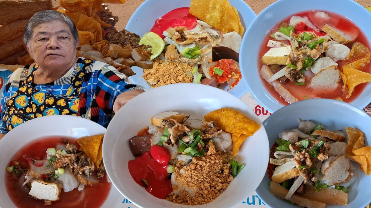 Рыбная лапша Ya Lee перед храмом Луанг Пхо Йи, Саттахип, Чонбури