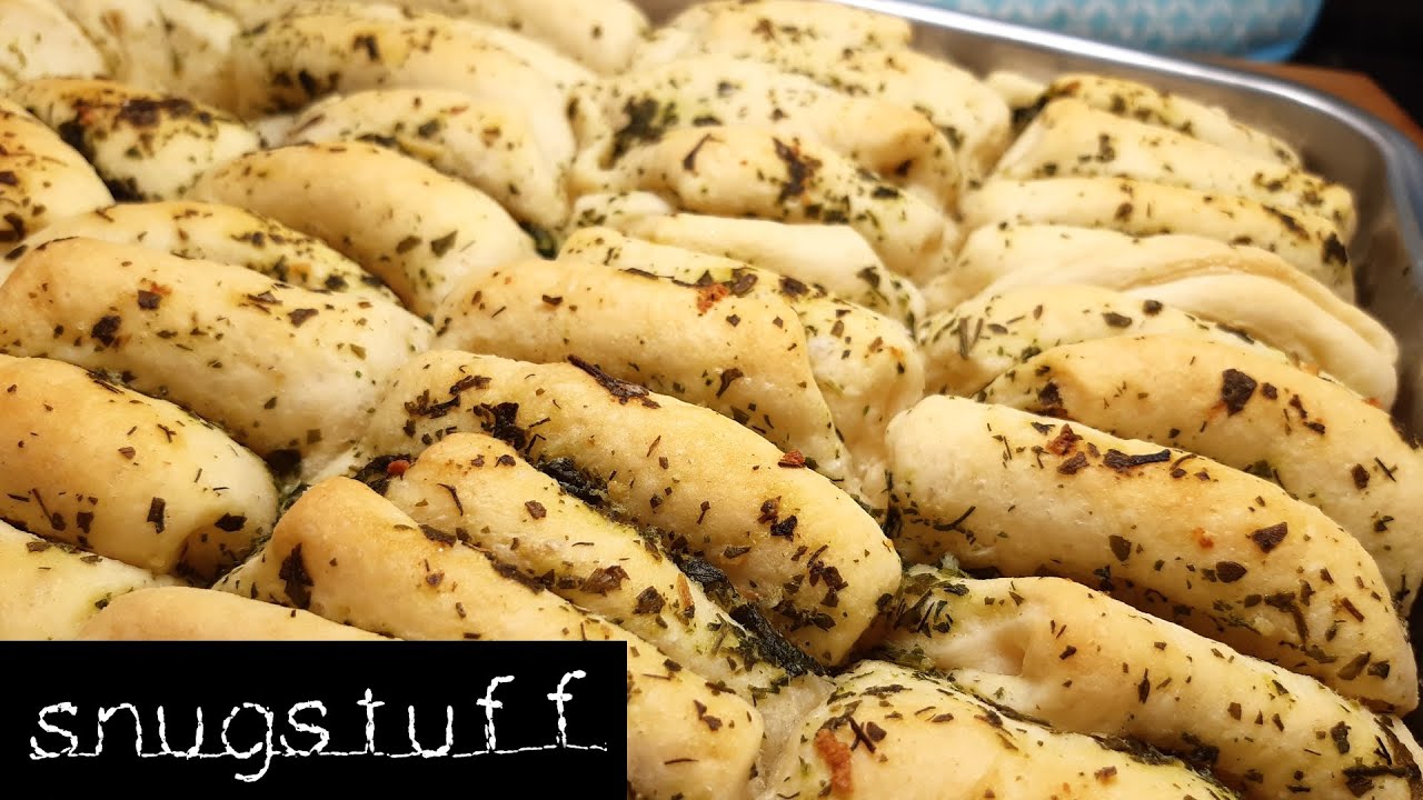 Faltenbrot / Zupfbrot mit Knoblauch-Kräuterbutter, Rezept | Episode 0068