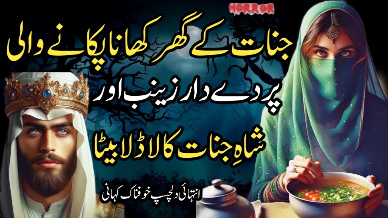 Jinnat Kay Ghar Khana Pkanay Wali Pardy Dar Zainab Or Sha e Jinnat Ka Ladla Baita