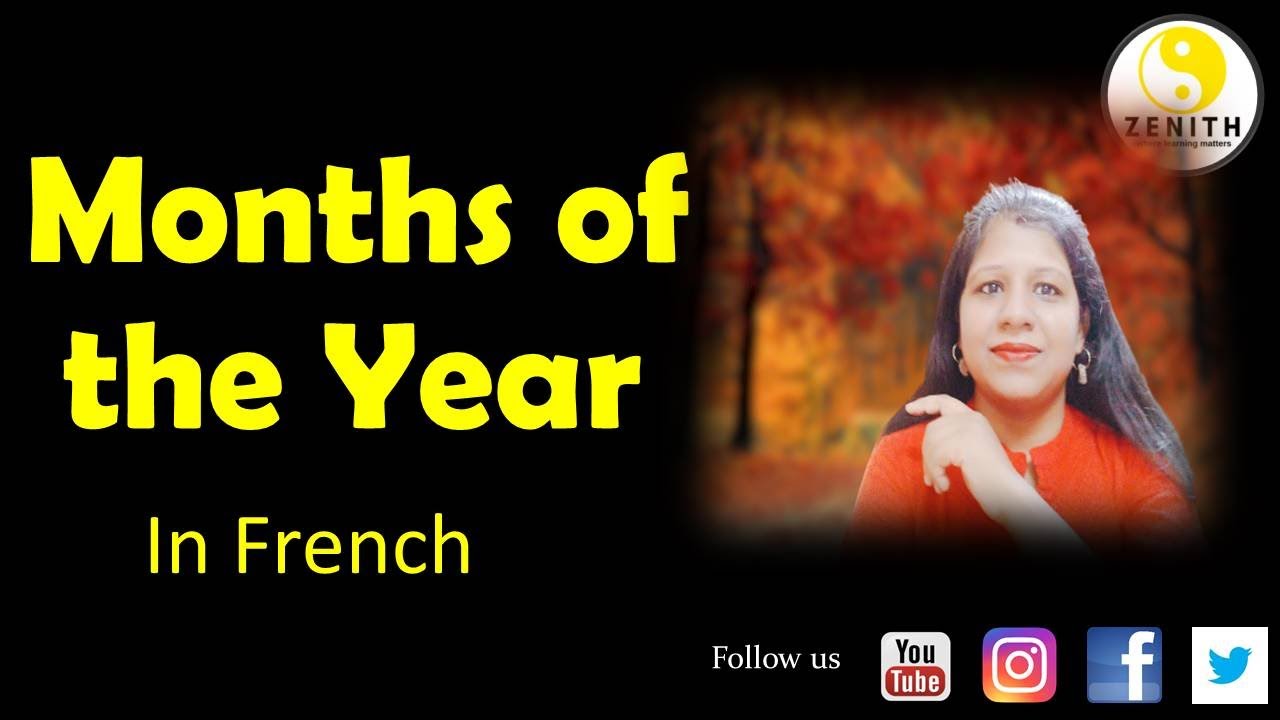 Learn French - Month of the Year in French | Months in French | Months Name in French