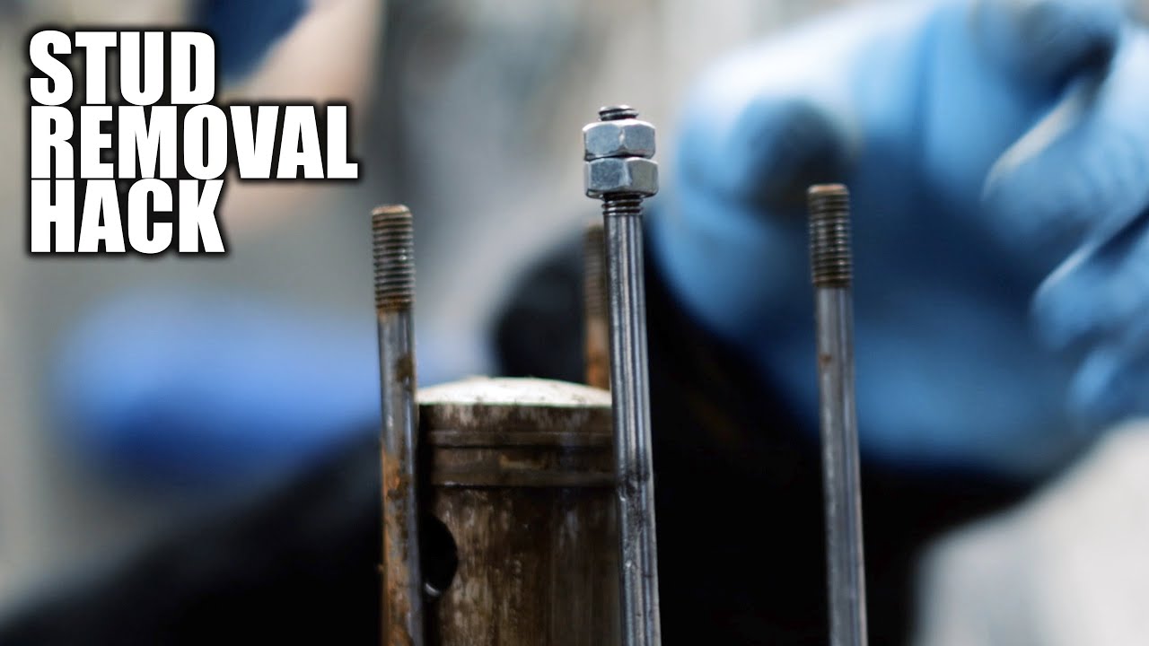 Easy Engine Stud Removal and Installation Double Nut Hack