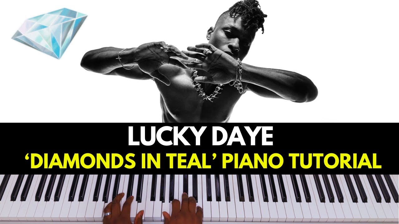 Lucky Daye - Diamonds in Teal Piano Tutorial & Instrumental