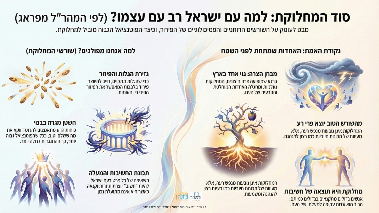 למה דווקא בעם ישראל יש כל כך הרבה מריבות? ויכוח המהר