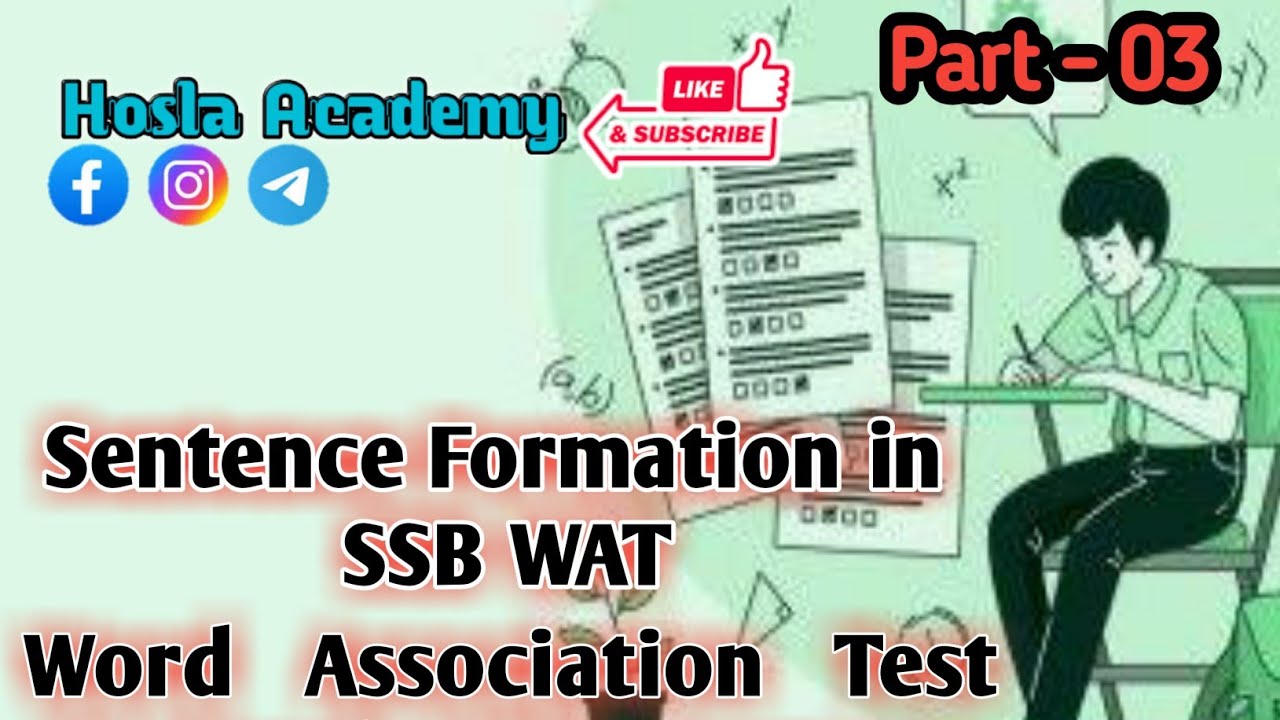 WAT IN SSB PSYCHOLOGY TEST WORD ASSOCIATION TEST WAT SSB PRACTICE WAT PRACTICE SET FOR SSB INTERVIEW