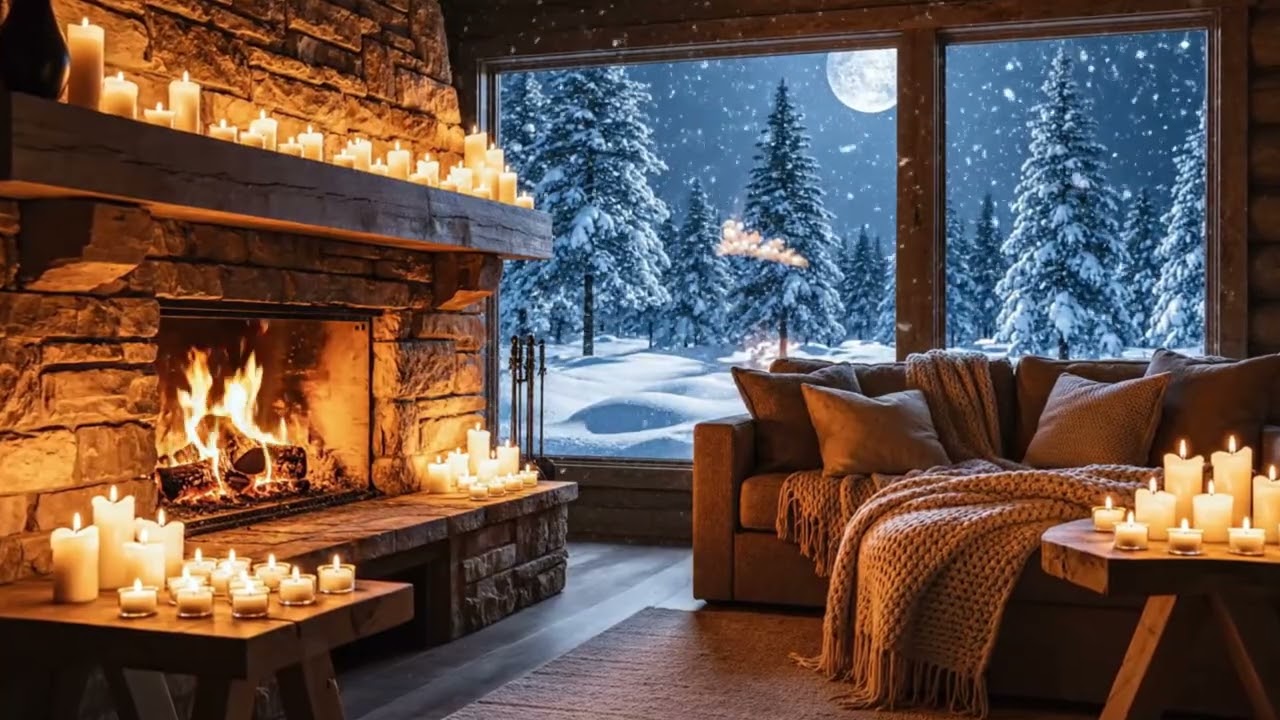 Warm Fireplace Ambience | Peaceful Music for Deep Sleep & Inner Calm