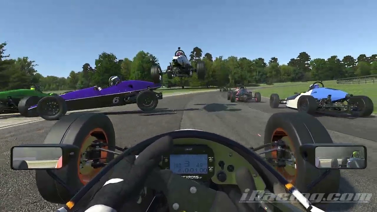 Top splits are fun iRacing Formula Vee